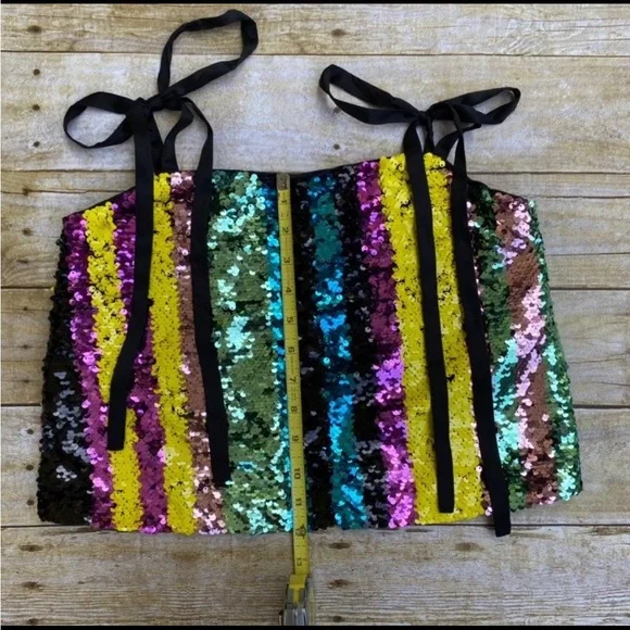 Zara sequence top in XS - Picture 3 of 4